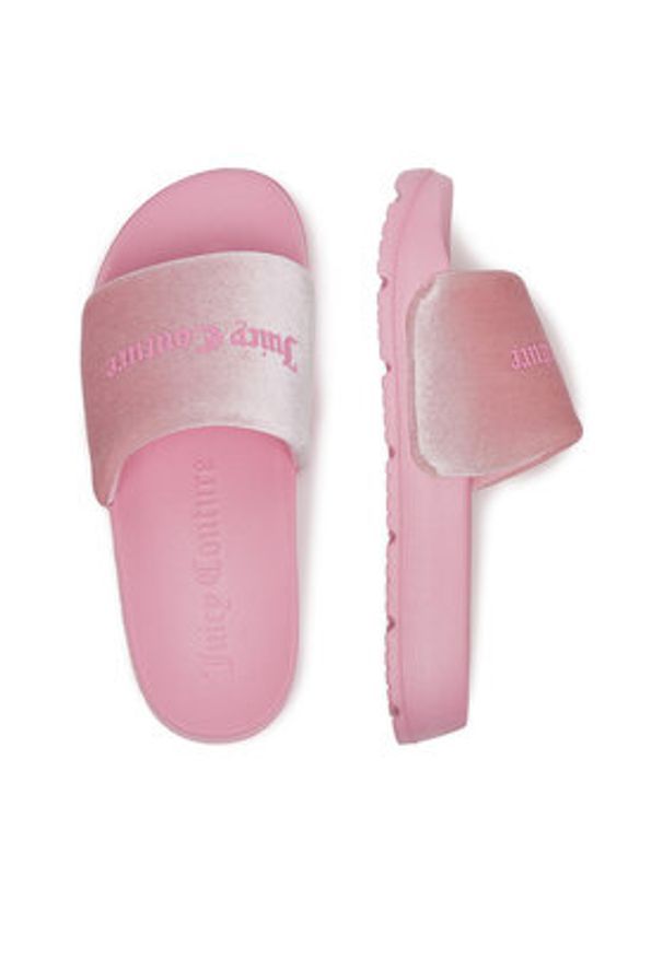 Juicy Couture Klapki PJC1 Różowy. Kolor: różowy. Materiał: materiał