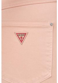 Guess jeansy damskie medium waist. Kolor: różowy. Materiał: jeans #2