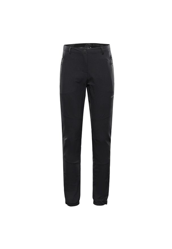 ALPINE PRO - Spodnie damskie trekkingowe softshell Alpine Pro Hurfa 2. Kolor: czarny. Materiał: softshell. Sezon: lato. Sport: turystyka piesza