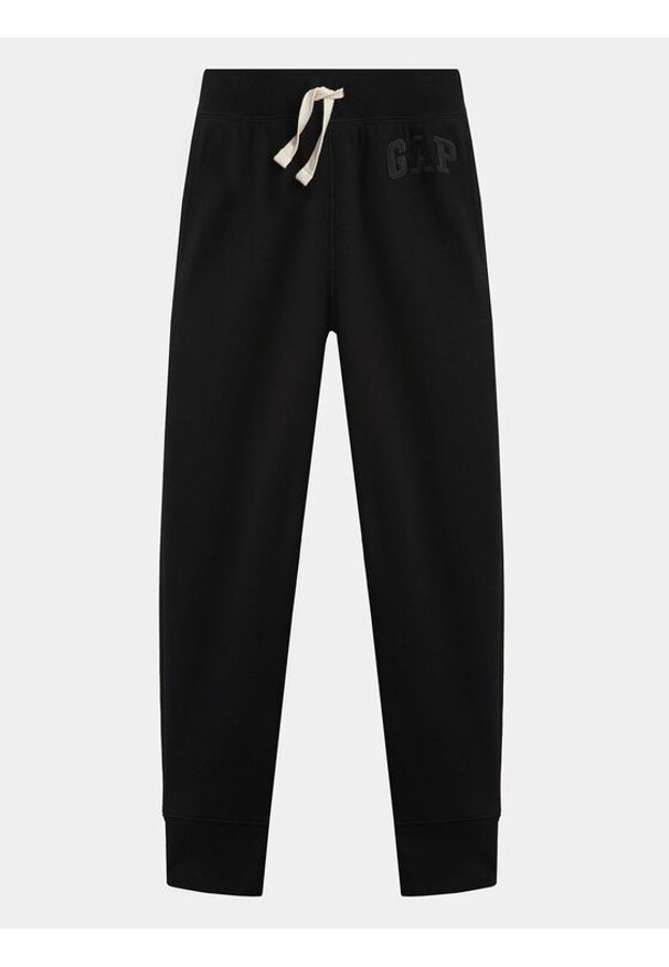 GAP - Gap Spodnie dresowe 860249-00 Czarny Regular Fit. Kolor: czarny. Materiał: bawełna