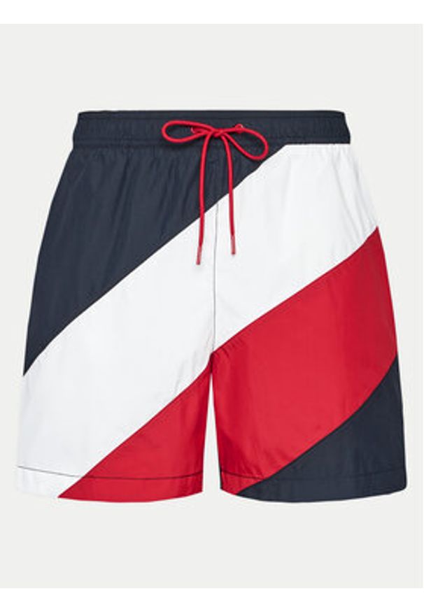 TOMMY HILFIGER - Tommy Hilfiger Szorty kąpielowe UM0UM03261 Kolorowy Regular Fit. Materiał: syntetyk. Wzór: kolorowy