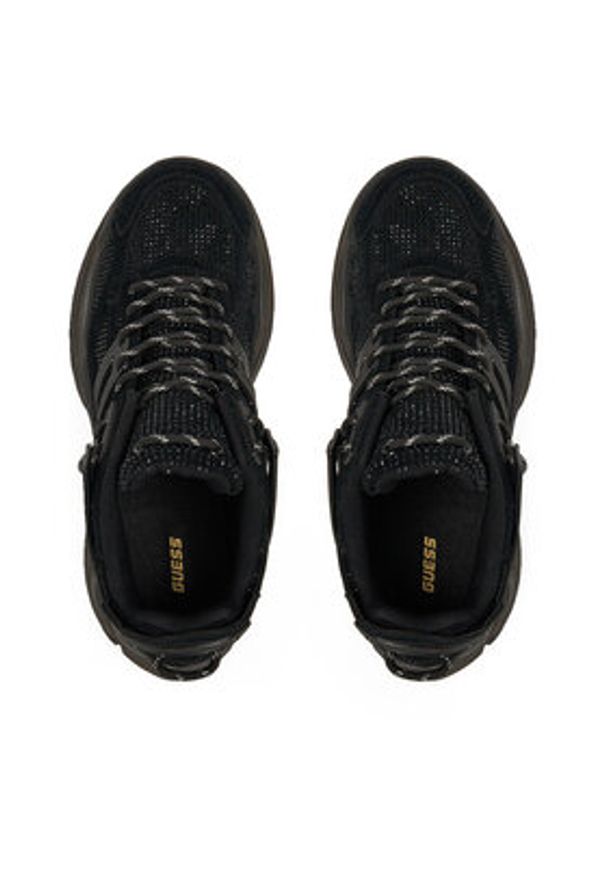 Guess Sneakersy FLPBLL SUE12 Czarny. Kolor: czarny. Materiał: zamsz, skóra