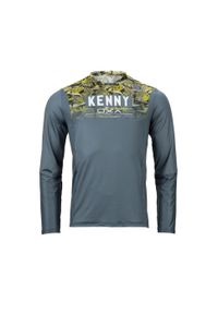KENNY - Dżersej z długim rękawem Kenny Charger. Kolor: szary, zielony. Materiał: jersey. Długość rękawa: długi rękaw. Długość: długie