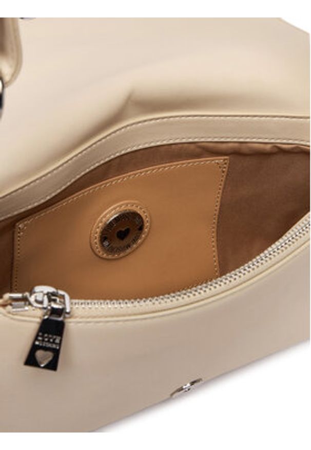 Love Moschino - LOVE MOSCHINO Torebka JC4046PP1OLE0110 Écru. Materiał: skórzane