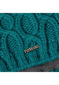 Zimowa czapka damska PaMaMi - Morski. Kolor: morski. Materiał: poliamid, akryl. Sezon: zima. Styl: klasyczny #2