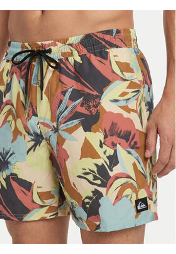 Quiksilver Szorty kąpielowe Everyday Printed Volley 15 EQYJV04219 Kolorowy Regular Fit. Materiał: syntetyk. Wzór: kolorowy