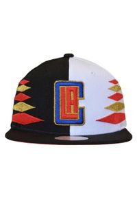 Czapka z daszkiem Mitchell & Ness NBA Diamond Los Angeles -HHSS1093-LACYYPPPBKWH. Kolor: biały, czarny, wielokolorowy