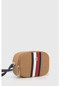 TOMMY HILFIGER - Tommy Hilfiger torebka kolor beżowy. Kolor: beżowy. Rodzaj torebki: na ramię #2