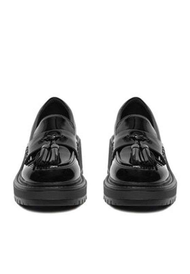 Badura Loafersy C-AVIANA-PM014-03 Czarny. Kolor: czarny. Materiał: lakier, skóra