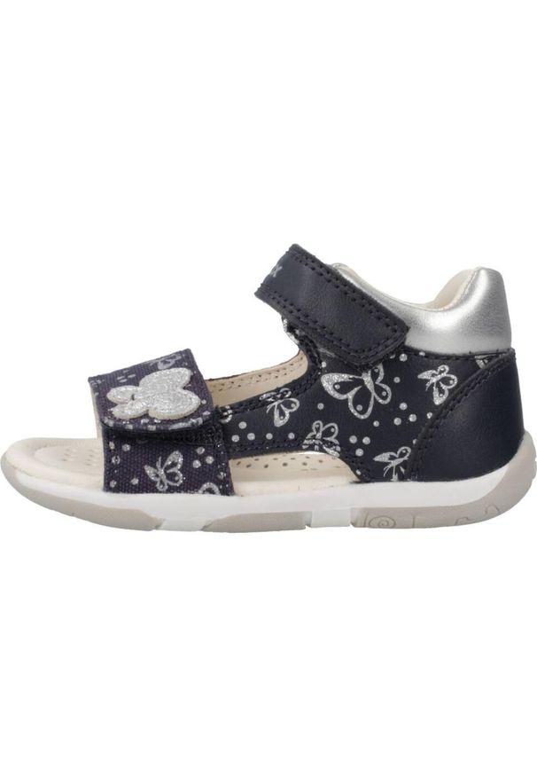 Geox - Sandały GEOX B SANDAL TAPUZ GIRL Niebieski. Kolor: niebieski. Materiał: syntetyk, skóra. Sezon: lato