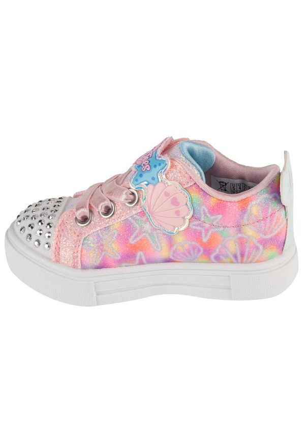 skechers - Buty sportowe Sneakersy dziewczęce, Twinkle Sparks - Underwater Magic. Okazja: na co dzień. Kolor: różowy. Sport: turystyka piesza