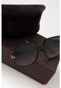 Tom Ford okulary przeciwsłoneczne damskie kolor czarny. Kolor: czarny #5