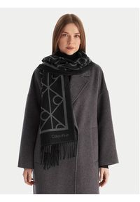 Calvin Klein Szalik LV04D8061 Szary. Kolor: szary. Materiał: poliester