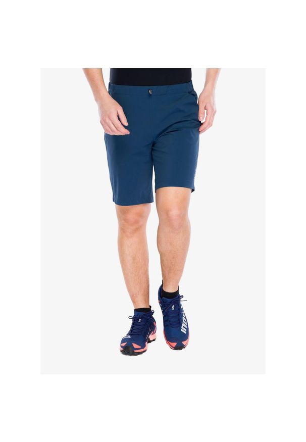 Spodenki turystyczne męskie Rab Momentum Shorts. Kolor: niebieski. Długość: krótkie. Sezon: lato