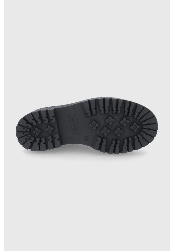 Steve Madden - Sztyblety skórzane Andra Bootie. Nosek buta: okrągły. Kolor: zielony. Materiał: skóra. Obcas: na obcasie. Wysokość obcasa: niski