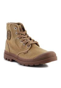 Buty Palladium Pampa Hi M 02352-307-M brązowe. Okazja: na co dzień. Kolor: brązowy. Materiał: materiał. Styl: casual #1