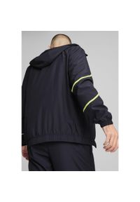 Puma - Męska kurtka przedmeczowa z tkaniny Manchester City PUMA. Kolor: niebieski, wielokolorowy, żółty. Materiał: tkanina. Sport: piłka nożna #1