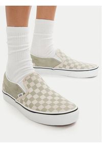 Vans Tenisówki Classic Slip-On VN000D6YFSG1 Zielony. Zapięcie: bez zapięcia. Kolor: zielony. Materiał: skóra, zamsz #6