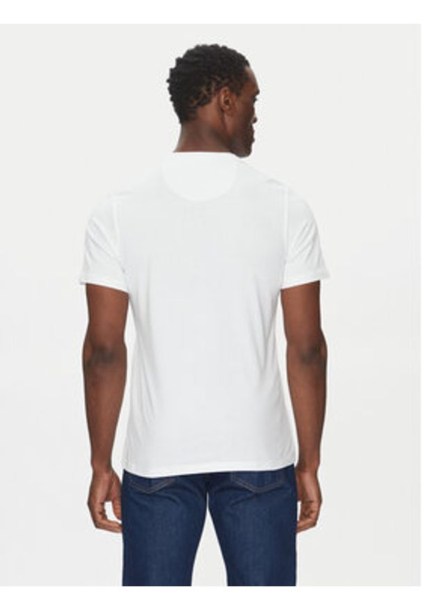 Barbour T-Shirt Preppy MTS0502WH11 Biały Tailored Fit. Kolor: biały. Materiał: bawełna