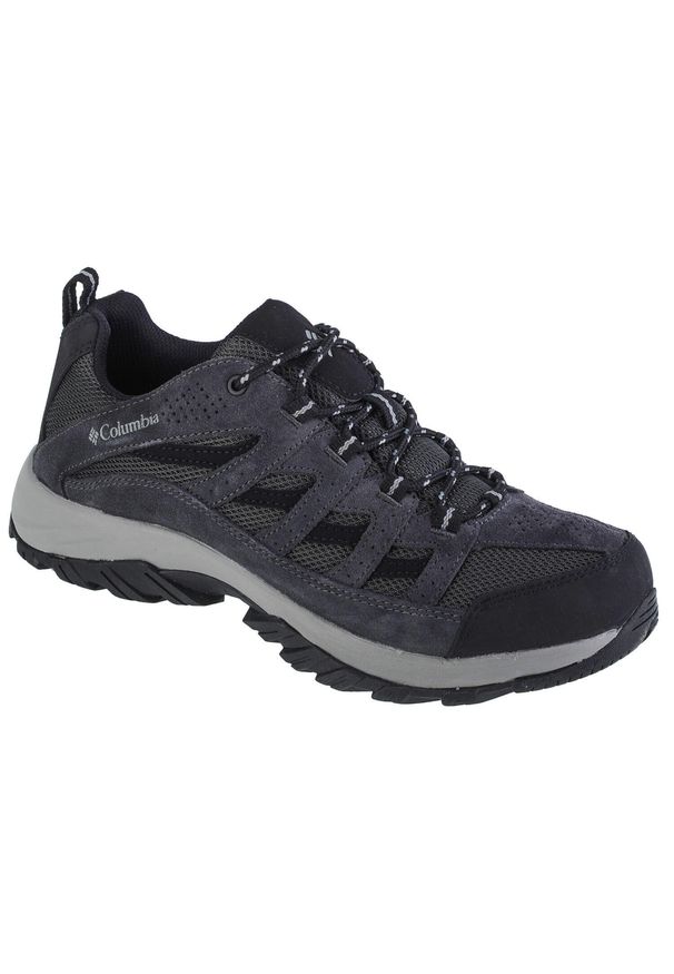 columbia - Kobieta Turystyka Buty Wodoodporne Lekkie Columbia Crestwood Low. Kolor: szary. Materiał: skóra, materiał, tkanina, guma, syntetyk. Sport: turystyka piesza