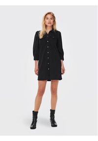 only - ONLY Sukienka jeansowa Felica 15227104 Czarny Regular Fit. Kolor: czarny. Materiał: bawełna #4