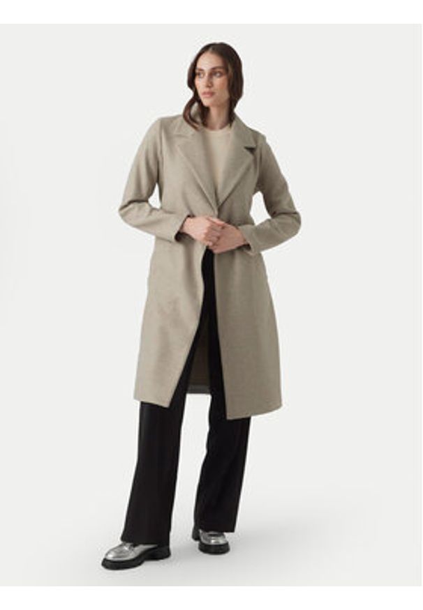 Vero Moda Płaszcz przejściowy Fortuneaya 10278330 Beżowy Regular Fit. Kolor: beżowy. Materiał: syntetyk