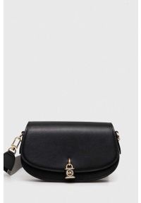 MICHAEL Michael Kors torebka skórzana kolor czarny. Kolor: czarny. Materiał: skórzane