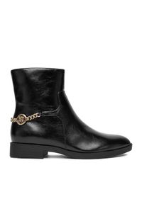 Nine West Botki CEO-RASHA-01 Czarny. Kolor: czarny. Materiał: materiał, skóra #1