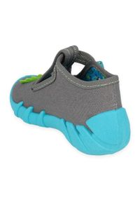 Befado obuwie dziecięce 110P441 niebieskie szare. Kolor: niebieski, wielokolorowy, szary. Materiał: bawełna, tkanina #4