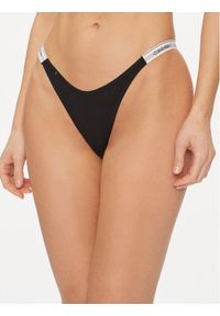 Calvin Klein Underwear Stringi 000QD5157E Czarny. Kolor: czarny. Materiał: bawełna #1