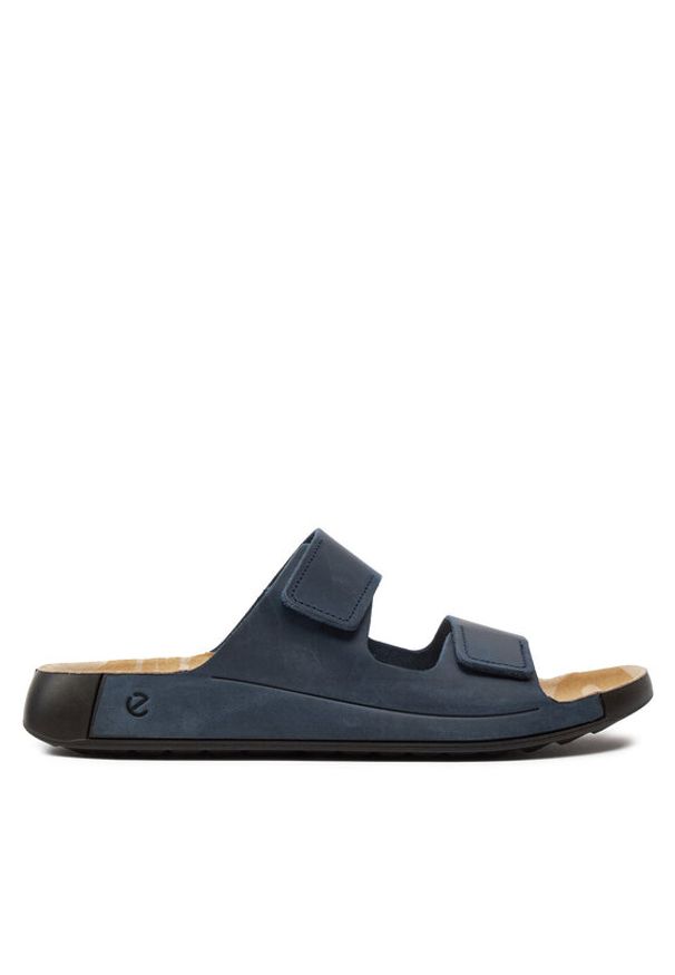 ecco - ECCO Klapki 2Nd Cozmo M 2 Strap Slide 50090402038 Granatowy. Kolor: niebieski. Materiał: skóra