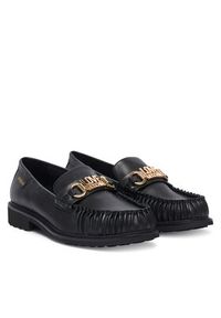 Love Moschino - LOVE MOSCHINO Mokasyny JA10063G1PIA0000 Czarny. Kolor: czarny. Materiał: skóra #5