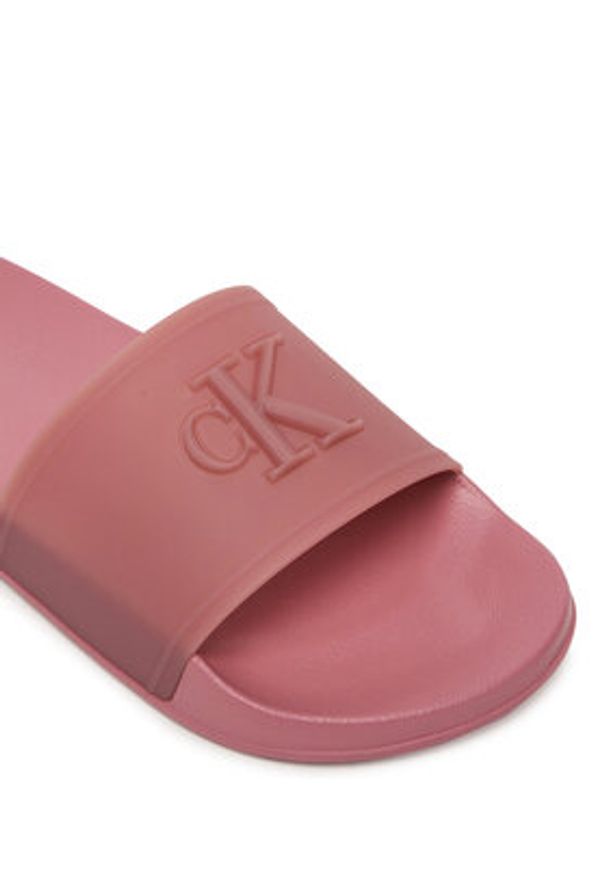 Calvin Klein Klapki Ess Slide Tpu HW0HW02959 Różowy. Kolor: różowy. Materiał: syntetyk