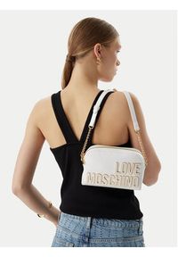 Love Moschino - LOVE MOSCHINO Torebka JC4250PP0OKE110A Biały. Kolor: biały. Materiał: skórzane #5