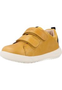 Geox - Buty GEOX B HYROO BOY Żółty. Kolor: żółty. Materiał: tkanina, skóra. Sport: turystyka piesza