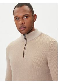 Bugatti Sweter 7500-85525D Beżowy Regular Fit. Kolor: beżowy. Materiał: bawełna #4