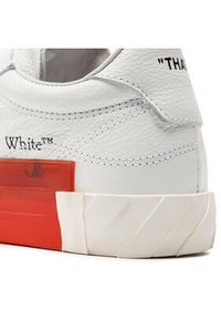 OFF-WHITE - Off-White Sneakersy Low Vulcanized IA178S22LEA0020101 Biały. Kolor: biały. Materiał: skóra