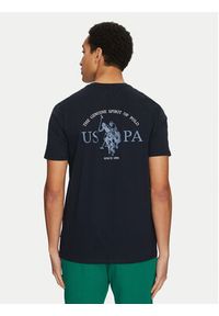 U.S. Polo Assn. T-Shirt MUP3657 Granatowy Regular Fit. Typ kołnierza: polo. Kolor: niebieski. Materiał: bawełna #5