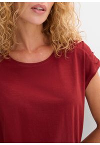 bonprix - T-shirt boxy, krótki rękaw. Kolor: czerwony. Materiał: bawełna. Długość rękawa: krótki rękaw. Długość: krótkie #2