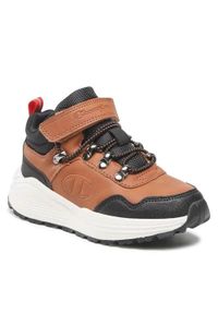 Buty do chodzenia dla dzieci Champion climb rx mid b ps. Zapięcie: rzepy. Kolor: wielokolorowy, brązowy. Materiał: materiał, syntetyk, tkanina. Szerokość cholewki: normalna. Sport: turystyka piesza