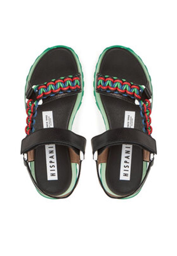Hispanitas Sandały Maui HV253898 Czarny. Kolor: czarny. Materiał: skóra