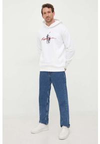 Polo Ralph Lauren bluza męska kolor biały z kapturem z aplikacją. Typ kołnierza: kaptur, polo. Kolor: biały. Długość rękawa: długi rękaw. Długość: długie. Wzór: aplikacja #3