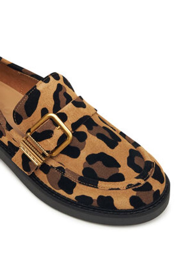 Aldo Półbuty Kayla 14115056 Brązowy. Kolor: brązowy. Materiał: zamsz, skóra