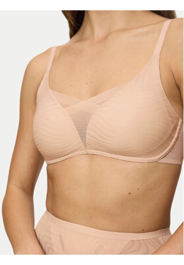 Triumph Biustonosz bezfiszbinowy Shape Smart Ellipse 10222278 Beżowy. Kolor: beżowy. Materiał: syntetyk