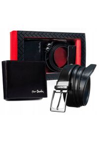 Zestaw prezentowy Pierre Cardin ZM-PC26 czarny. Kolor: czarny. Materiał: skóra