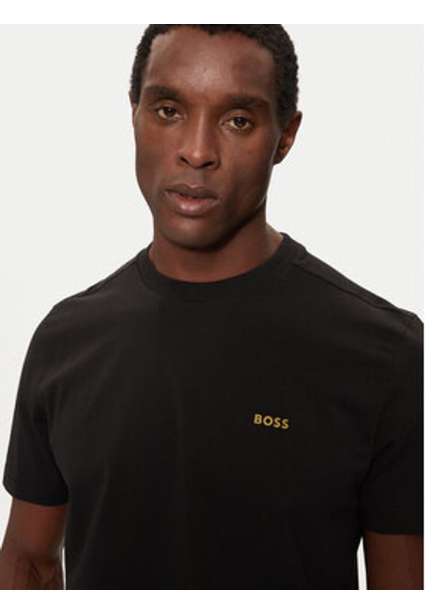 BOSS - Boss T-Shirt 50506373 Czarny Regular Fit. Kolor: czarny. Materiał: bawełna