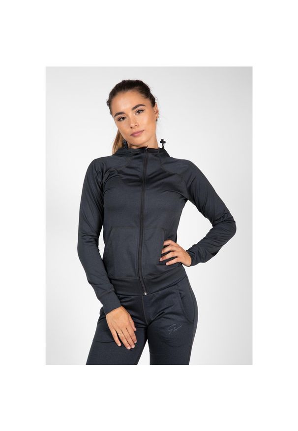 GORILLA WEAR - Bluza fitness damska Gorilla Wear Vici Jacket. Kolor: brązowy, niebieski, wielokolorowy, szary. Sport: fitness