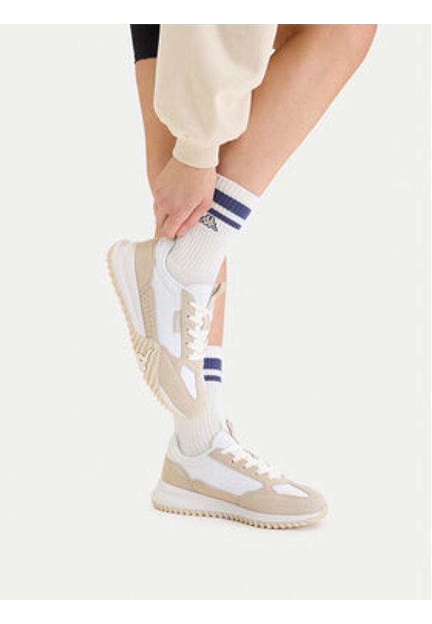 Kappa Sneakersy CEO-351P8PW(W) Beżowy. Kolor: beżowy. Materiał: skóra, zamsz