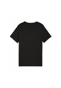 Puma - Młodzieżowa koszulka z grafiką i logo No. 1 PUMA Black. Kolor: czarny. Sport: joga i pilates