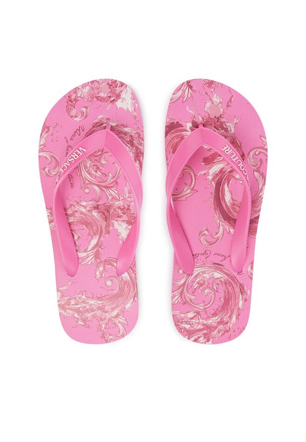 Japonki Versace Jeans Couture. Kolor: różowy